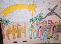 Gminny konkurs plastyczny -Trzej królowie